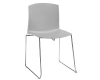 Chaise PLEA - Piètement Traineau gris