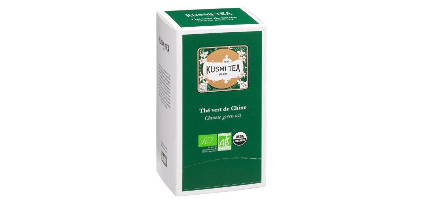 Té verde chino orgánico Kusmi Tea - Caja de 25 bolsas