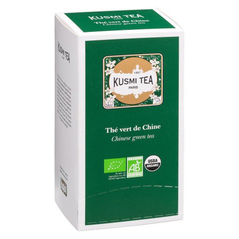 Té verde chino orgánico Kusmi Tea - Caja de 25 bolsas
