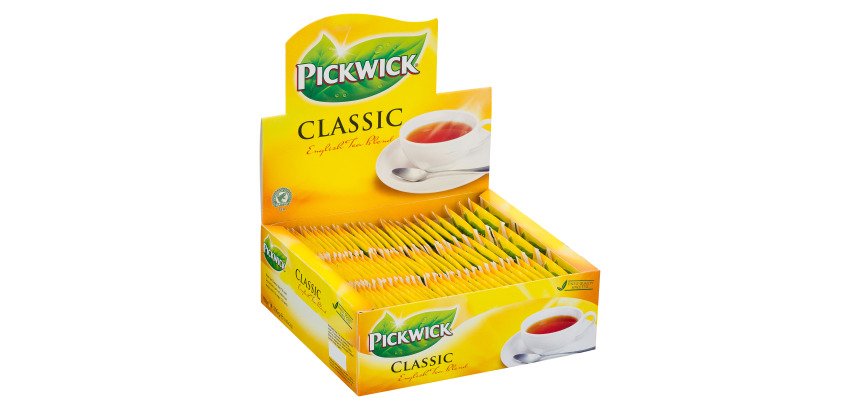 Schwarzer Tee Pickwick Classic English Tea Blend - Schachtel mit 100 Beuteln