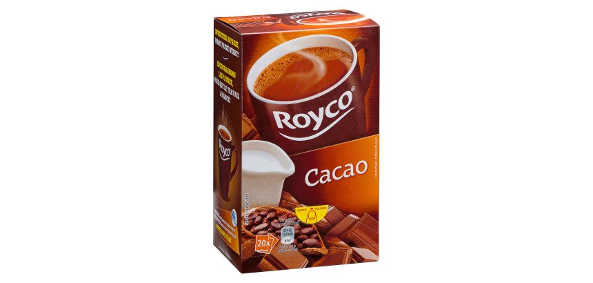 Chocolat Royco Cacao - Boîte de 20 sachets