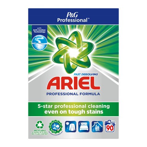 Lessive poudre concentrée Ariel Professional - 90 lavages - Baril de 6,216 kg