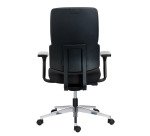 Chaise de bureau IMAX tissu - avec ou sans accoudoirs - Soutien lombaire - Mécanisme Synchrone +réglage profondeur d'assise - Pieds aluminium