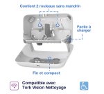 Verdeler rol toiletpapier Tork T7 zonder binnenrol Mid-size