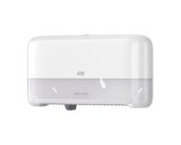 Distributeur pour papier toilette rouleau mid-size sans mandrin blanc Tork T7