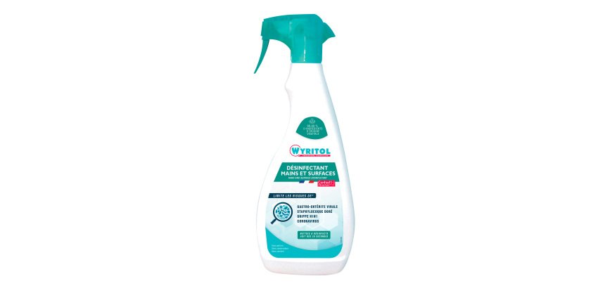 Désinfectant mains et surfaces Wyritol Professional Desinfection- Spray de 750 ml
