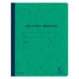 Carnet piqué Recettes - Dépenses, 220 x 170 mm - 80 pages