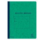 Carnet piqué Recettes - Dépenses, 220 x 170 mm - 80 pages