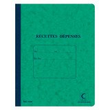 Carnet piqué Recettes - Dépenses, 220 x 170 mm - 80 pages