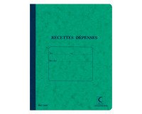 Carnet piqué Recettes - Dépenses, 220 x 170 mm - 80 pages