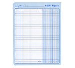 Carnet piqué Recettes - Dépenses, 220 x 170 mm - 80 pages