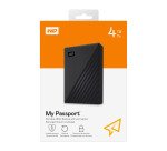 Western Digital My Passport disque dur 4 To Usb 3.0 (Usb-A) Noir