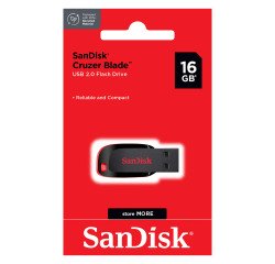 Sandisk USB-Stick Cruzer Blade 16 GB USB 2.0 (USB-A) Schwarz