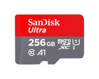 Tarjeta de memoria Micro SDHC SANDISK con adaptador SDHC de 256 GB - Clase 10