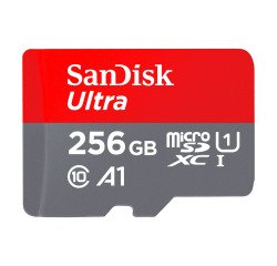 Tarjeta de memoria Micro SDHC SANDISK con adaptador SDHC de 256 GB - Clase 10