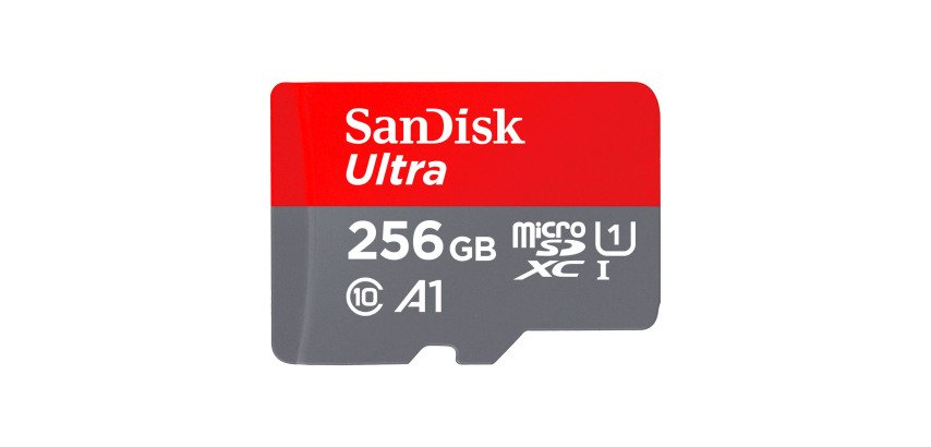 Micro SDHC memory card SANDISK with SDHC adapter 256 GB - class 10