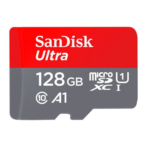 Carte mémoire micro SDHC 128 Go Sandisk avec adaptateur SDHC - classe 10