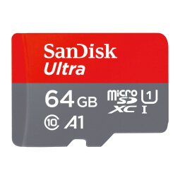 De_carte microsd 64 go avec adaptateur sandisk