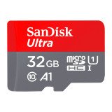 Tarjeta de memoria micro SDHC Sandisk con adaptador SDHC de 32 GB - clase 10