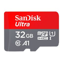 Geheugenkaart micro SDHC 32 GB Sandisk met SDHC-adapter - klasse 10