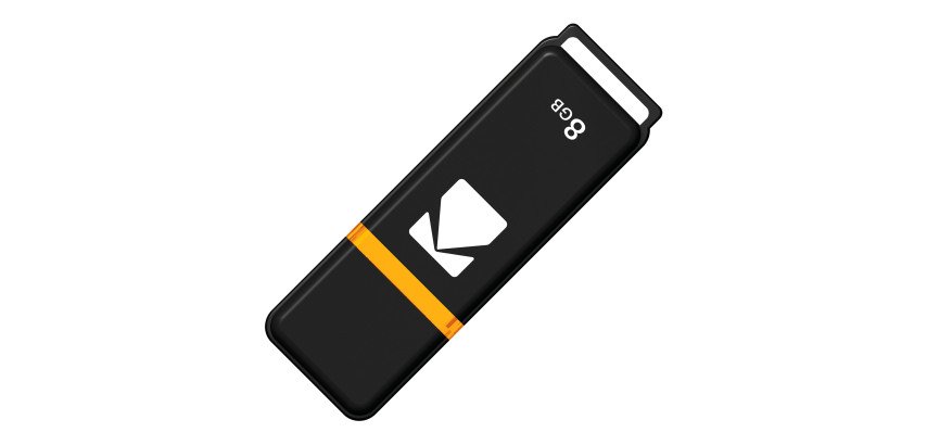 Kodak USB-Stick Classic K103 8GB Usb 2.0 (Usb-A) Schwarz/Rot