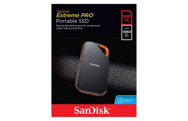 Disco duro SSD externo Sandisk Extreme Pro de 500 GB, USB 3.2 (USB-C), color negro