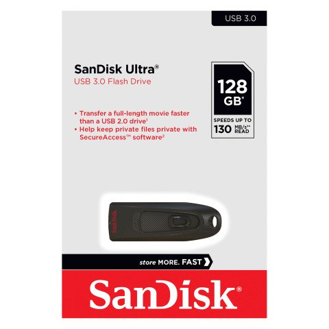Memoria USB-A 3.0 SanDisk Ultra de 128 GB