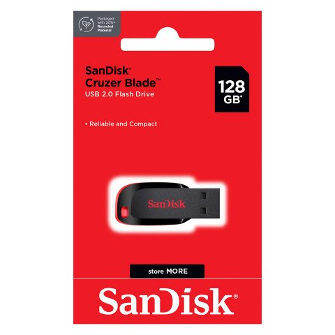 Memoria USB-A 2.0 Cruzer Blade de 128 GB