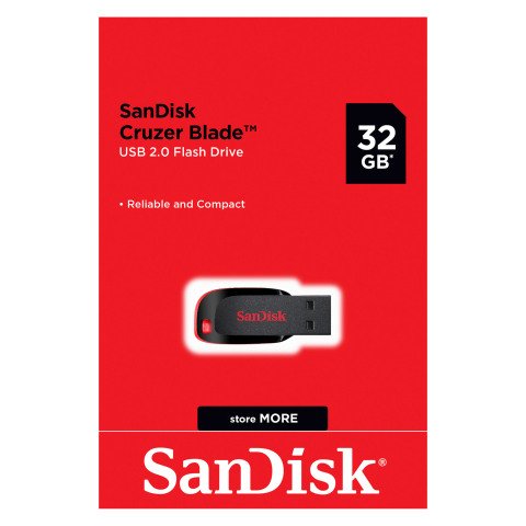 Memoria USB Sandisk Cruzer Blade 32GB USB 2.0 (USB-A)