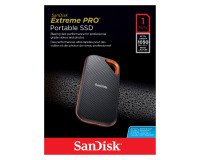 DIsco duro SSD externo Sandisk Extreme Pro de 1 TB - USB 3.2 (USB-C) Negro