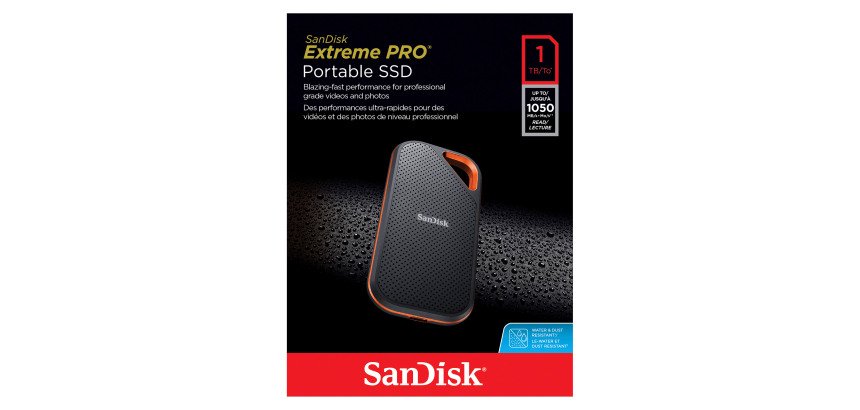 Sandisk Extreme Pro disque SSD externe 1 To - Usb 3.2 (USB-C) Noir