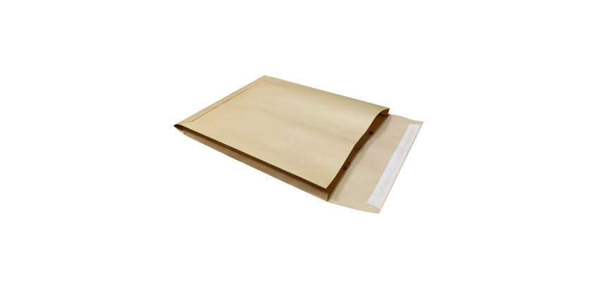 Pochette à soufflet 3 cm kraft adour 229 x 324 mm La Couronne 120g sans fenêtre - Boîte de 50