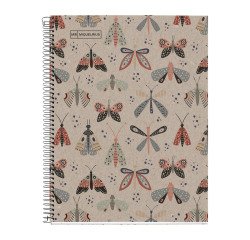 Cuaderno reciclado A4 cuadrícula 80 hojas Ecobutterfly Miquelrius