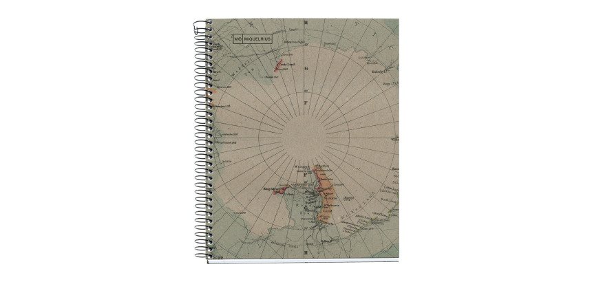 Cuaderno reciclado A5 cuadrícula 80 hojas Ecomaps Miquelrius