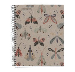 Cuaderno reciclado A5 cuadrícula 80 hojas Ecobutterfly Miquelrius