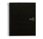 Cuaderno de polipropileno reciclado A5 120 hojas Miquelrius Negro
