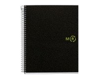 Cuaderno de polipropileno reciclado A5 120 hojas Miquelrius Negro