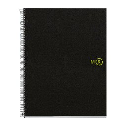 Cuaderno de polipropileno reciclado A4 120 hojas Miquelrius Negro