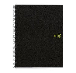 Cuaderno de polipropileno reciclado A4 120 hojas Miquelrius Negro