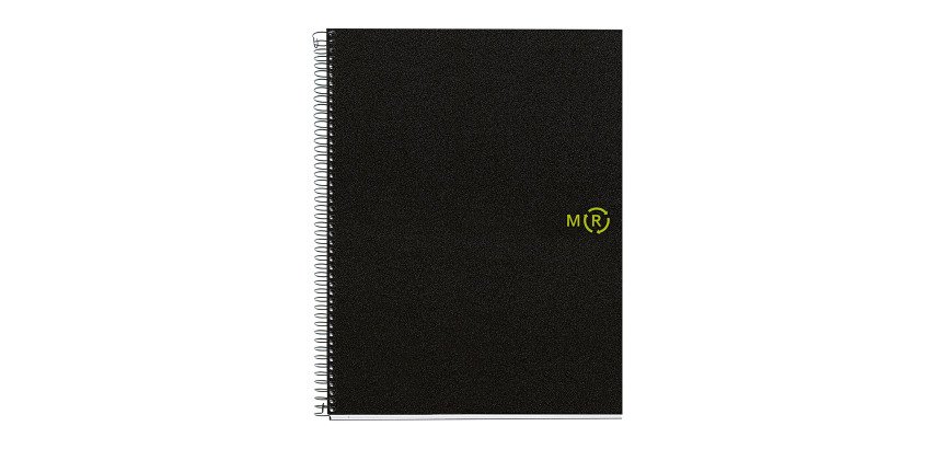 Cuaderno de polipropileno reciclado A4 120 hojas Miquelrius Negro