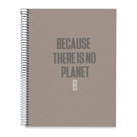 Cuaderno A4 120 hojas 5 x 5 Reciclado Ecoalf by Miquelrius Gris