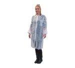 Camice monouso Velcro 30 in PLP bianco, 1 unità