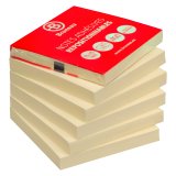 Notes repositionnables jaunes Bruneau 75 x 75 mm - bloc de 100 feuilles