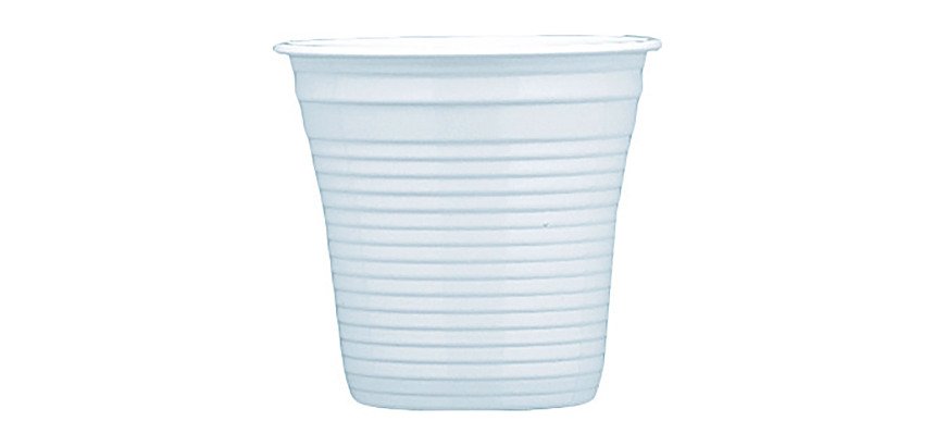 Bicchieri caffè in PS bianco 75ml/80ml Bibo 100 pezzi
