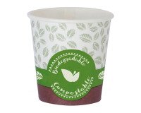 Bicchieri caffe in cartoncino bio 100ml Natural Bibo 50 pezzi