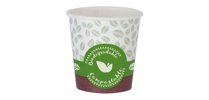 Bicchieri caffe in cartoncino bio 100ml Natural Bibo 50 pezzi