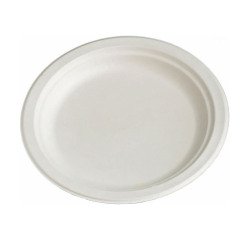 En_piatto in polpa di cellulosa bianco ø22 cm  -
