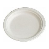 En_piatto in polpa di cellulosa bianco ø22 cm  -