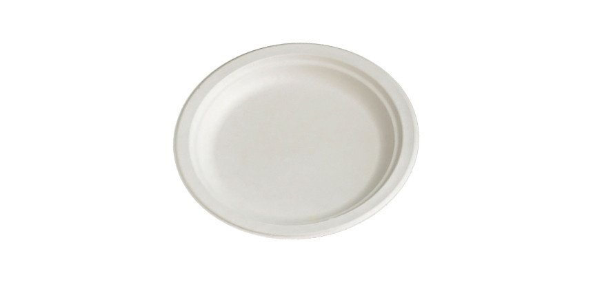 Piatti piani in polpa di cellulosa ø 17 cm 50 pz