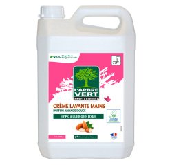 Crème lavante Amande douce L'arbre Vert professionnel - Bidon de 5 L